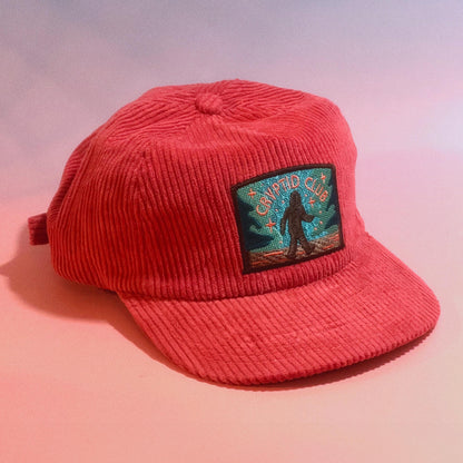 Bigfoot Cryptid Club 5-Panel Corduroy Patch Hat