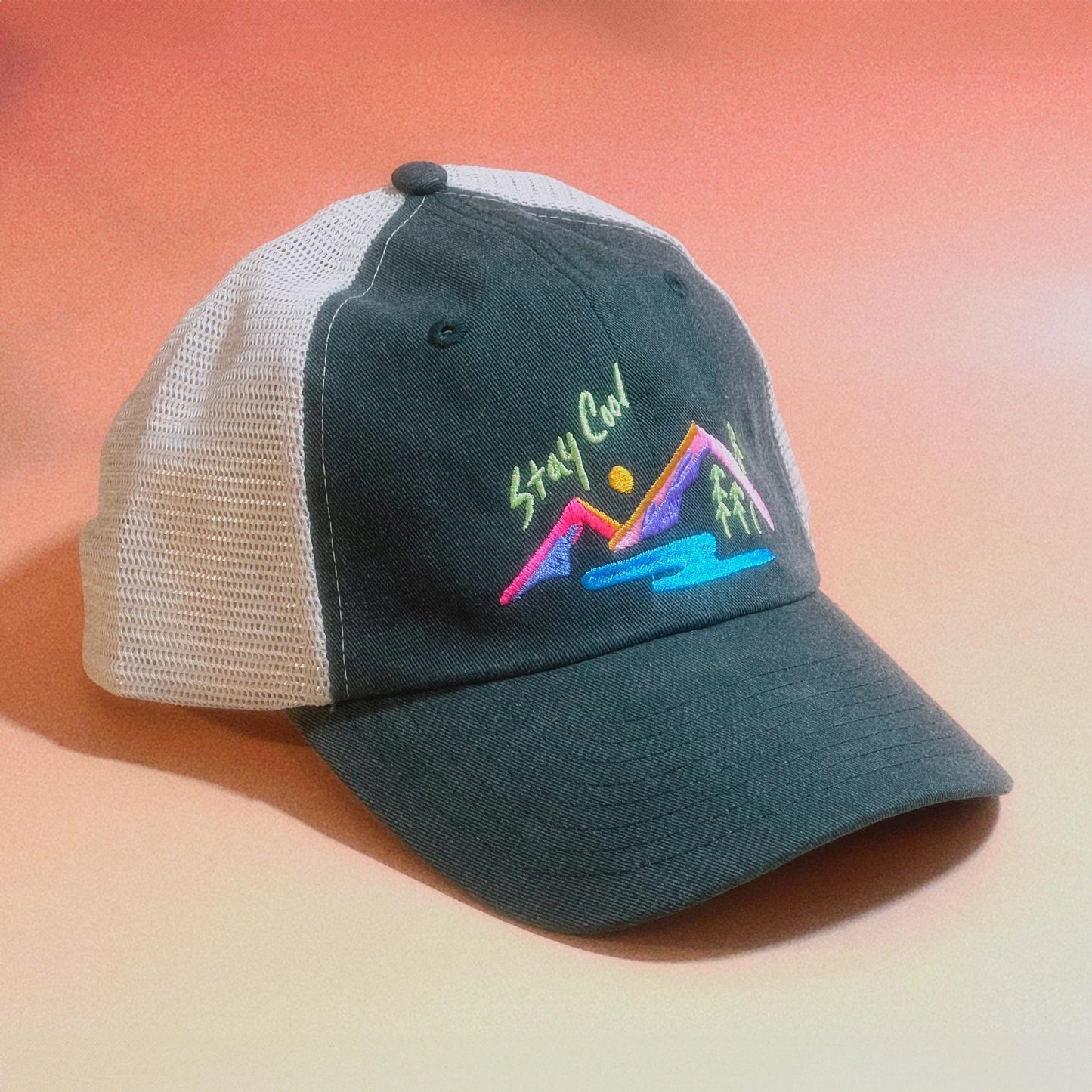 90s Cool Landscape Mesh Dad Hat