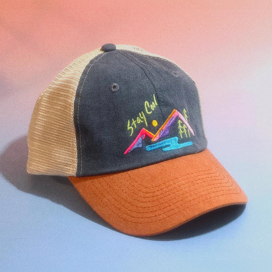 90s Cool Landscape Mesh Dad Hat