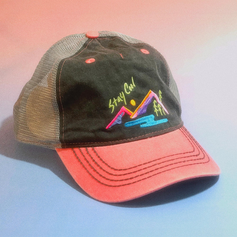 90s Cool Landscape 5-Panel Mesh Dad Hat