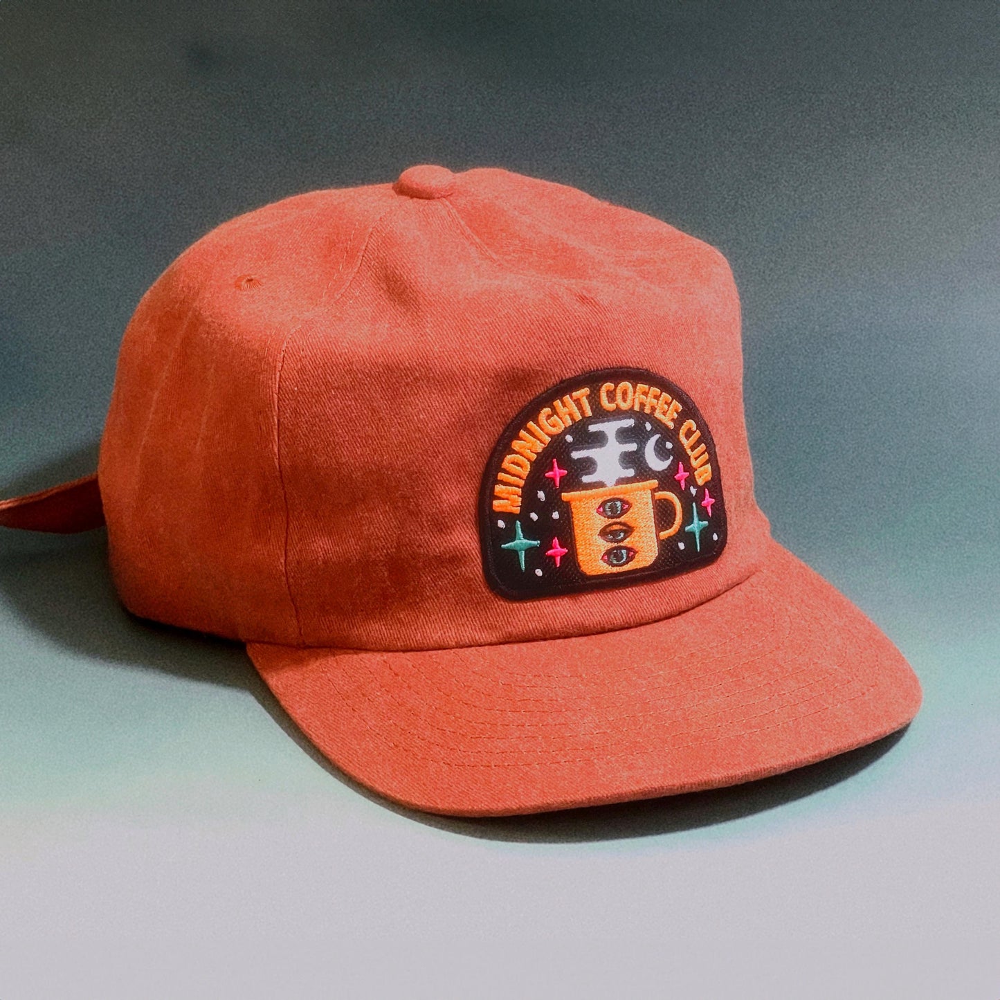 Midnight Coffee Club 5-Panel Brushed Cotton Hat
