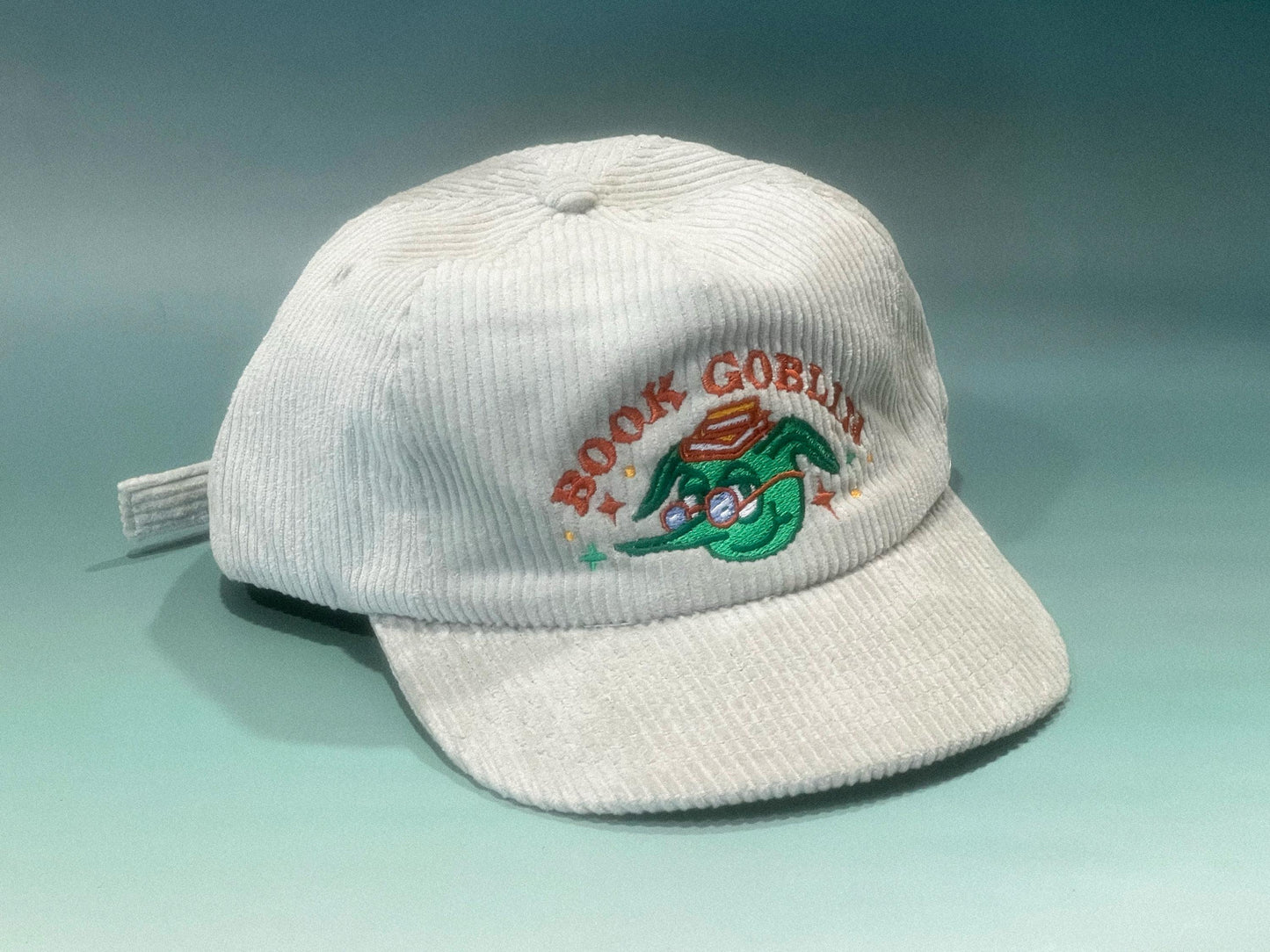 Book Goblin 5-Panel Corduroy Patch Hat