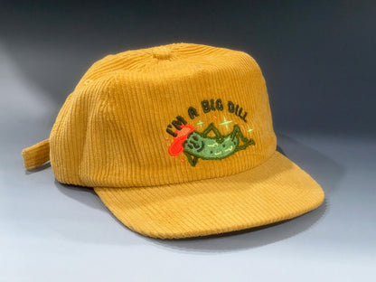 Big Dill Pickle Direct Embroidered 5-Panel Corduroy Hat