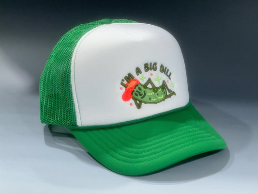 Big Dill Pickle 5-Panel Two-Tone Foam Trucker Snapback Hat