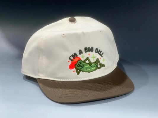 Big Dill Retro Direct Embroidered Two-Tone 5-Panel Floppy Cap