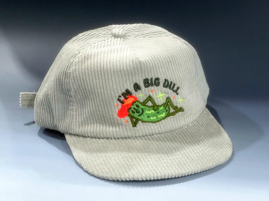 Big Dill Pickle Direct Embroidered 5-Panel Corduroy Hat
