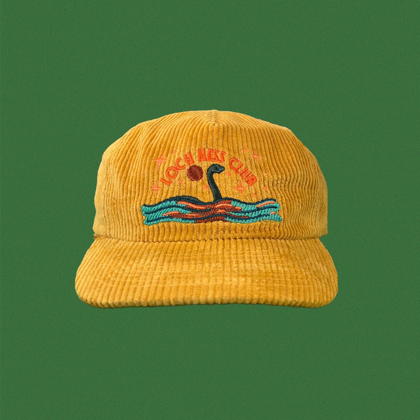 Loch Ness Cryptid Club 5-Panel Corduroy Hat