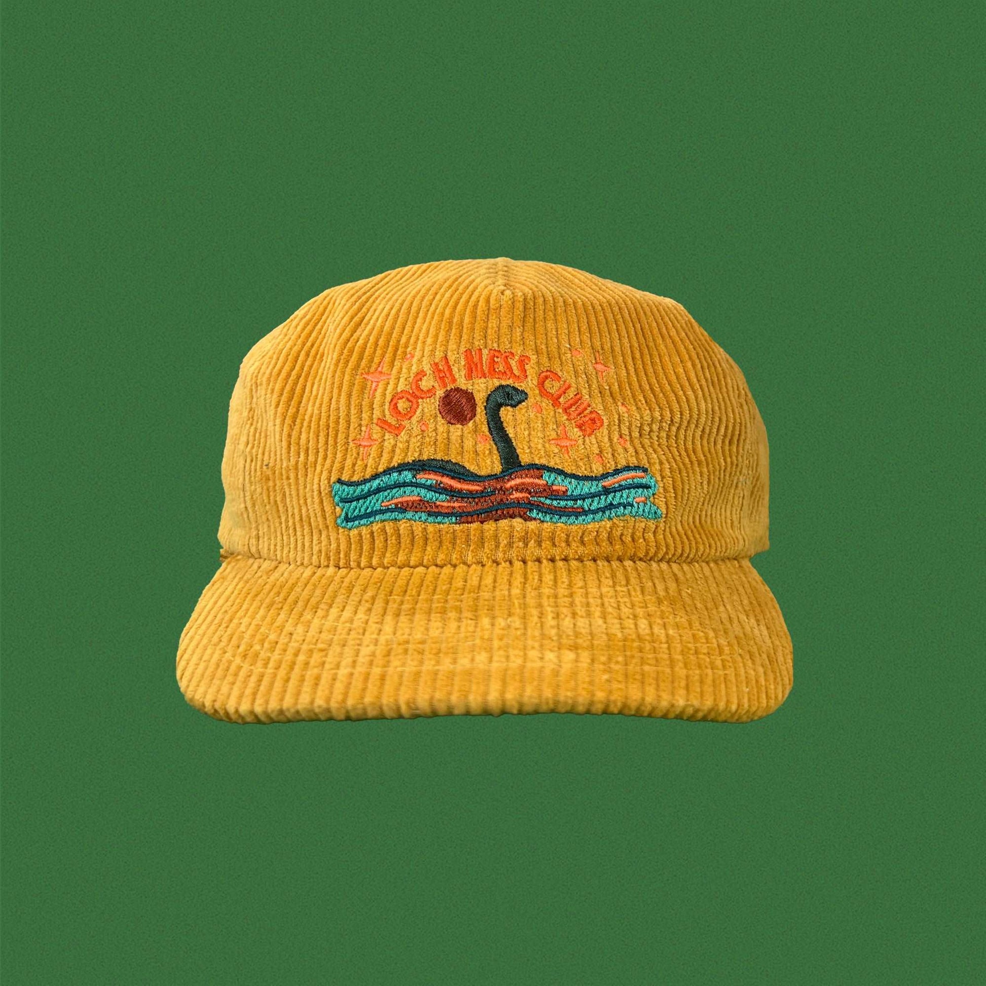 Loch Ness Cryptid Club 5-Panel Corduroy Hat