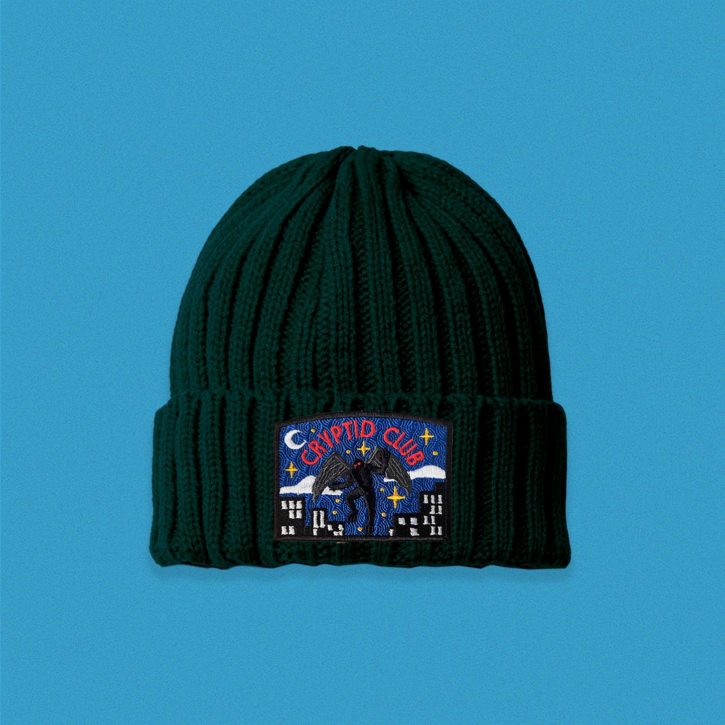 Mothman Cryptid Club Cable Knit Beanie