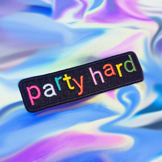 Pulp Party Hard Embroidered Patch