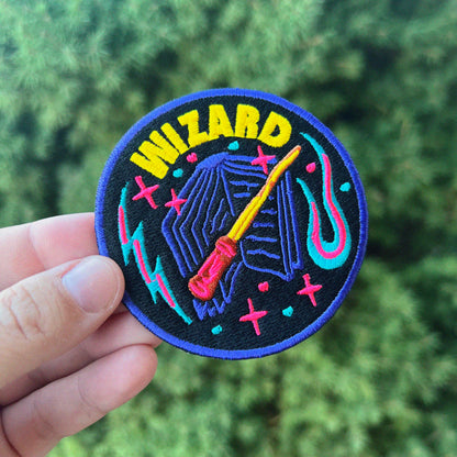 Wizard Embroidered Patch